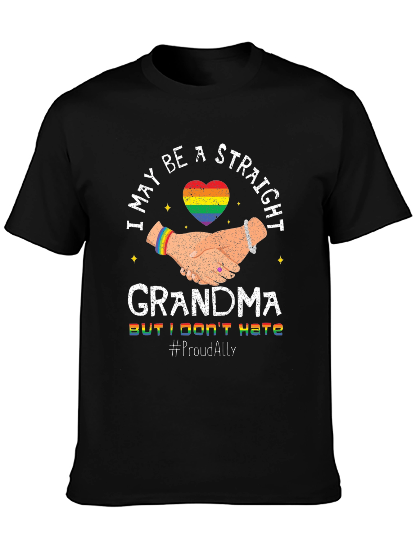 Proud Ally Straight Grandma T-Shirt