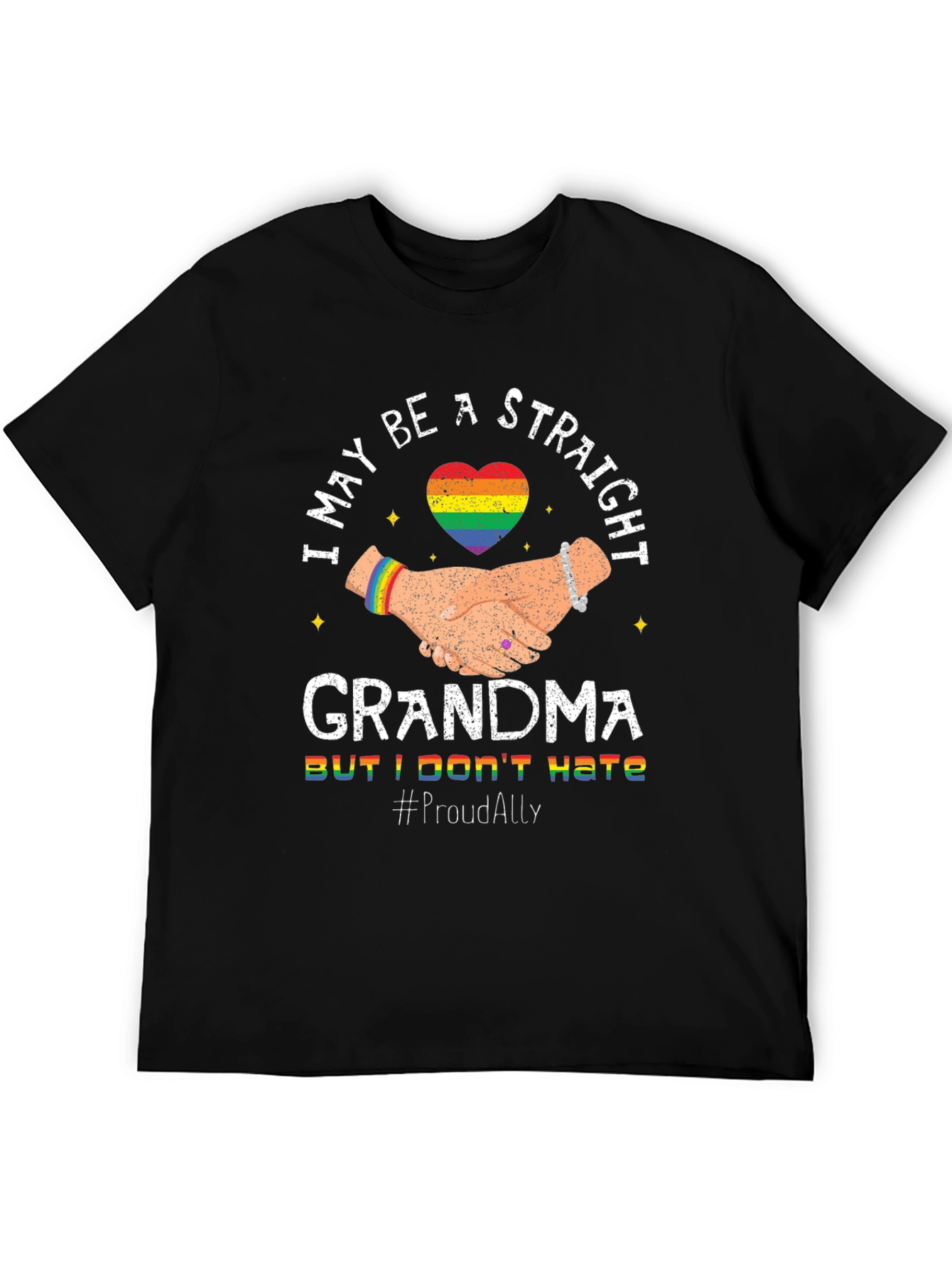 Proud Ally Straight Grandma T-Shirt
