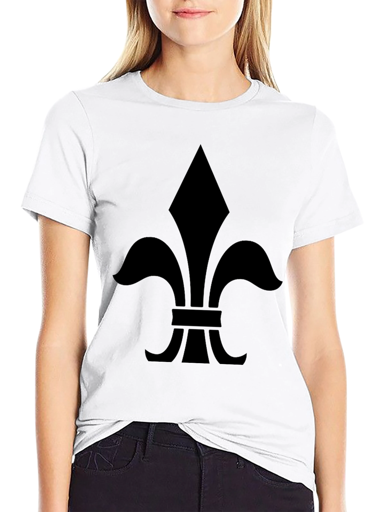 Fleur-de-lis Graphic Black T-Shirt