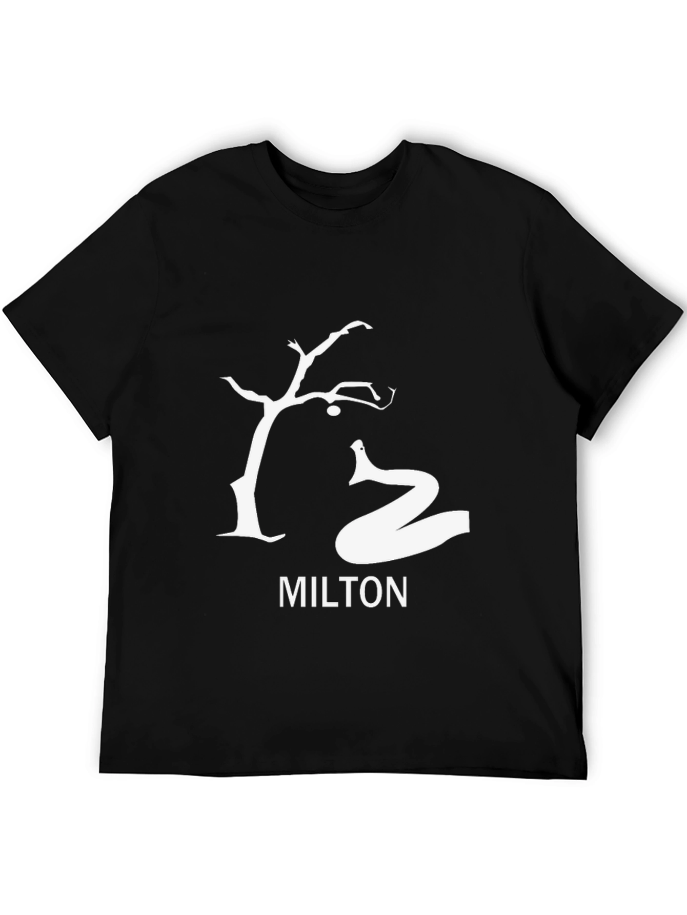 Milton Tree and Snake Black T-Shirt