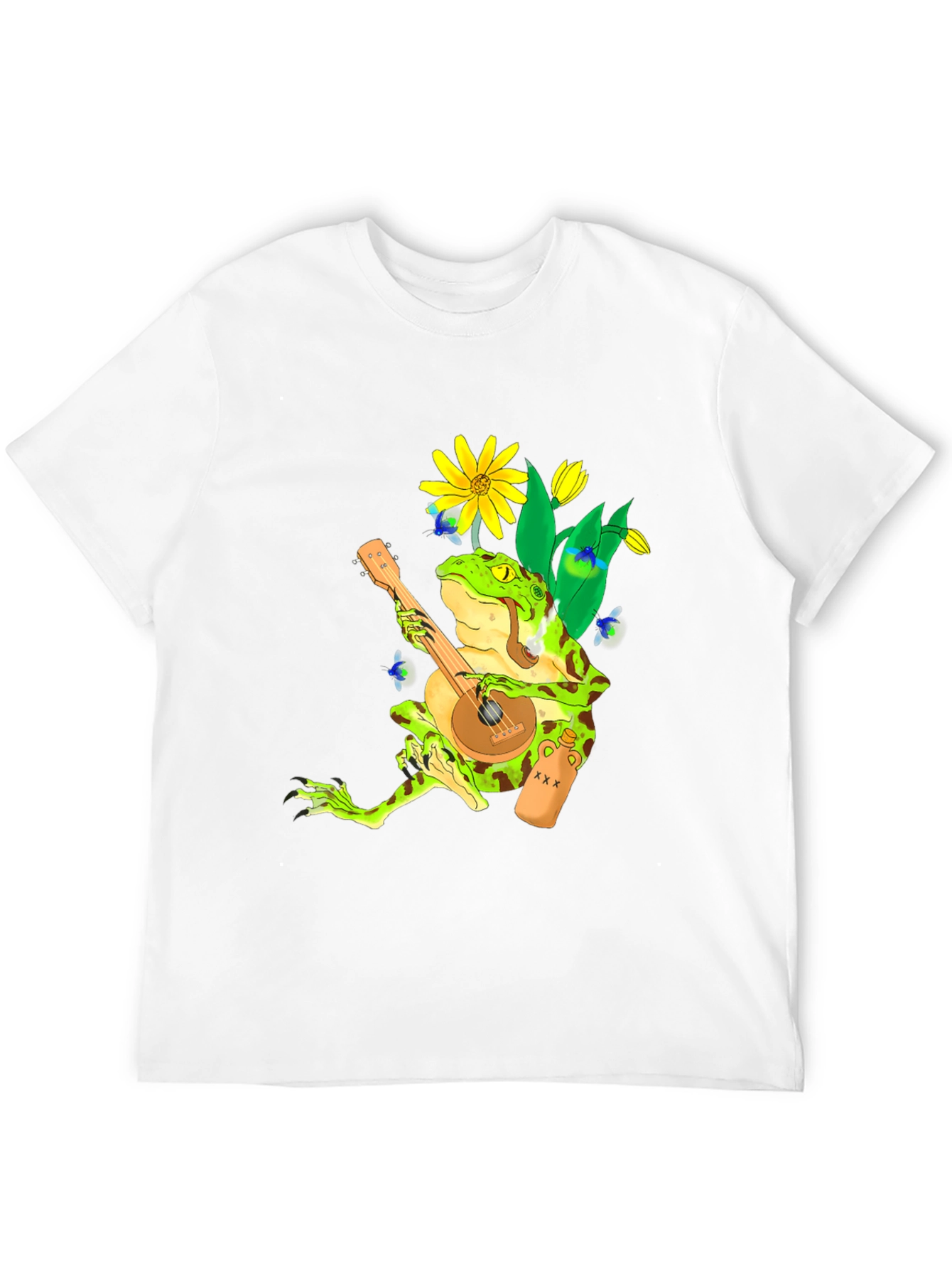 Frog Playing Banjo Graphic Tee