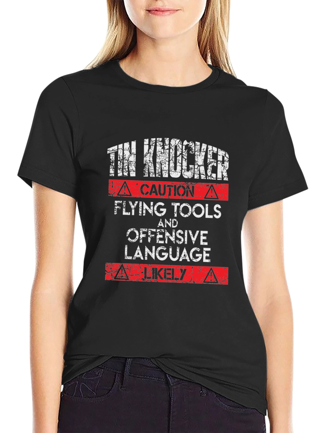 Tin Knocker Caution T-Shirt
