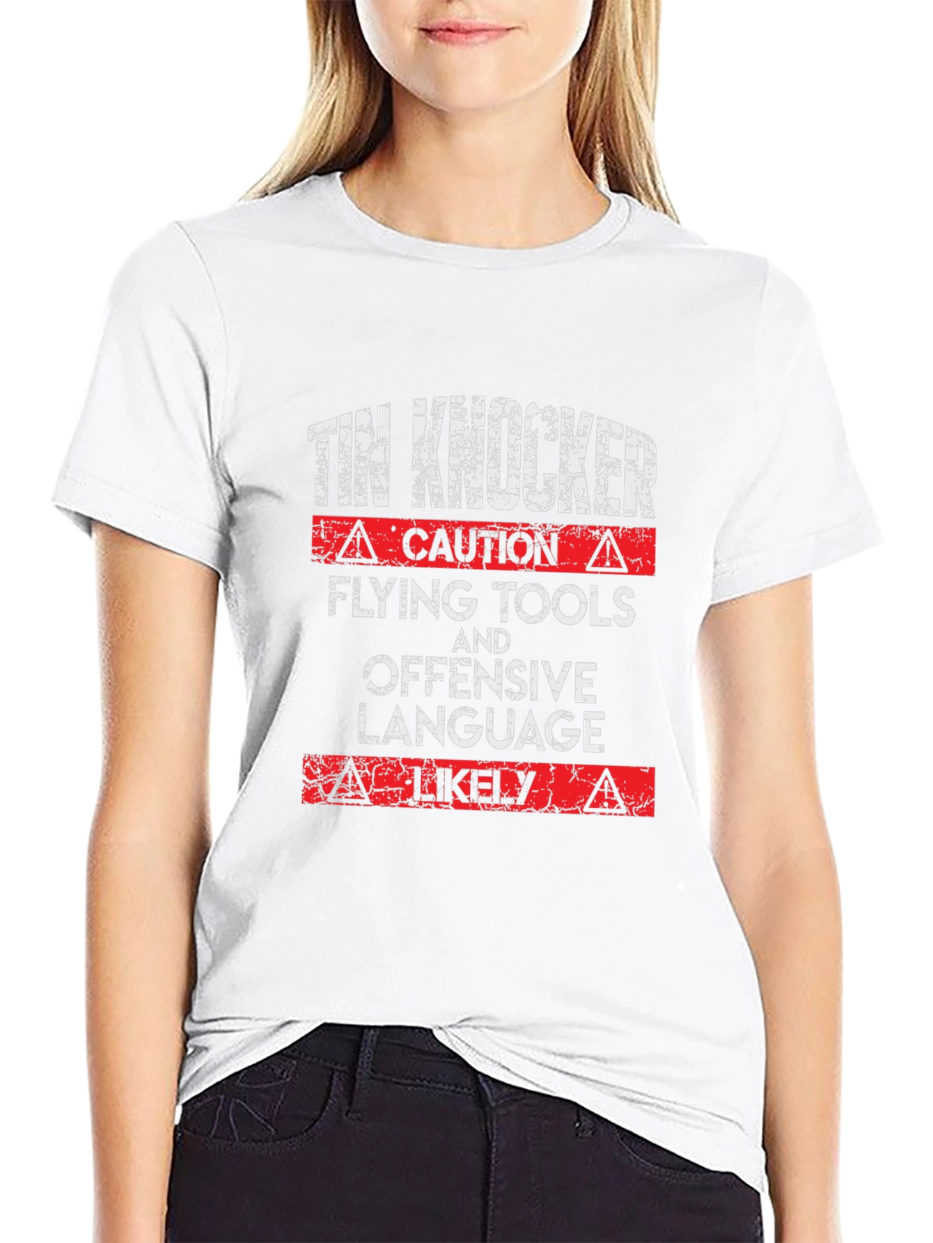Tin Knocker Caution T-Shirt