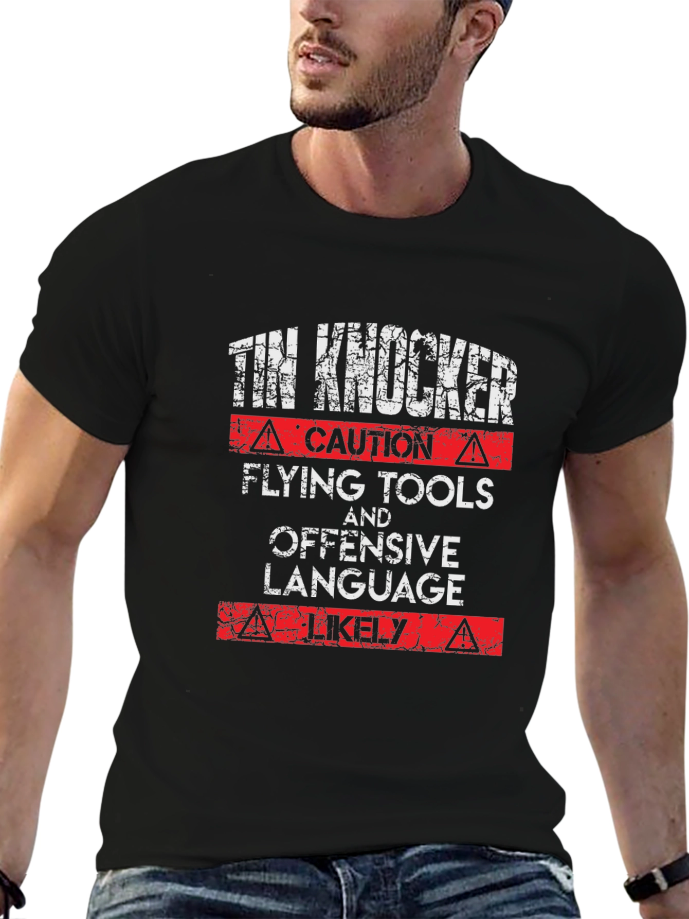 Tin Knocker Caution T-Shirt
