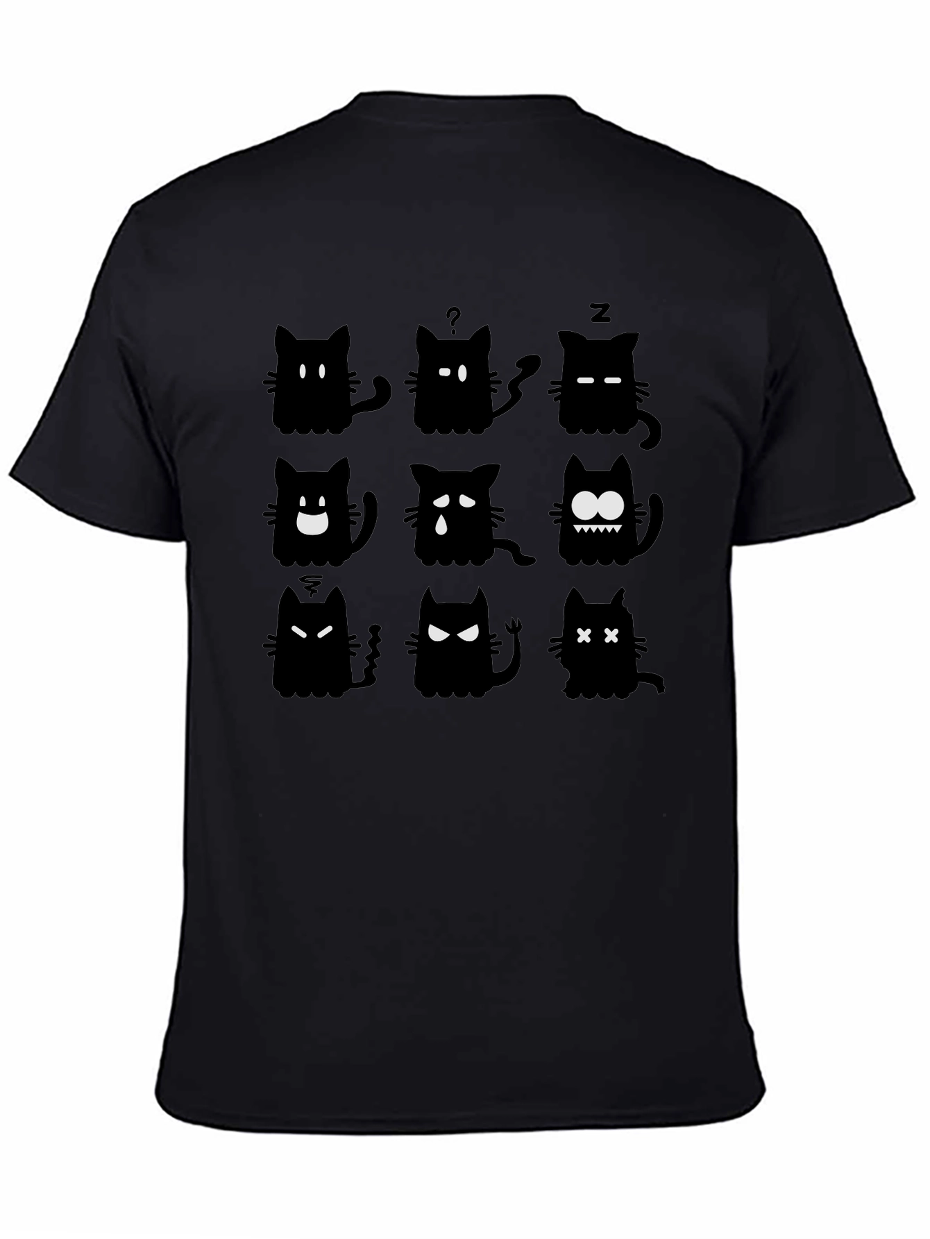Black Cat Moods Graphic Tee