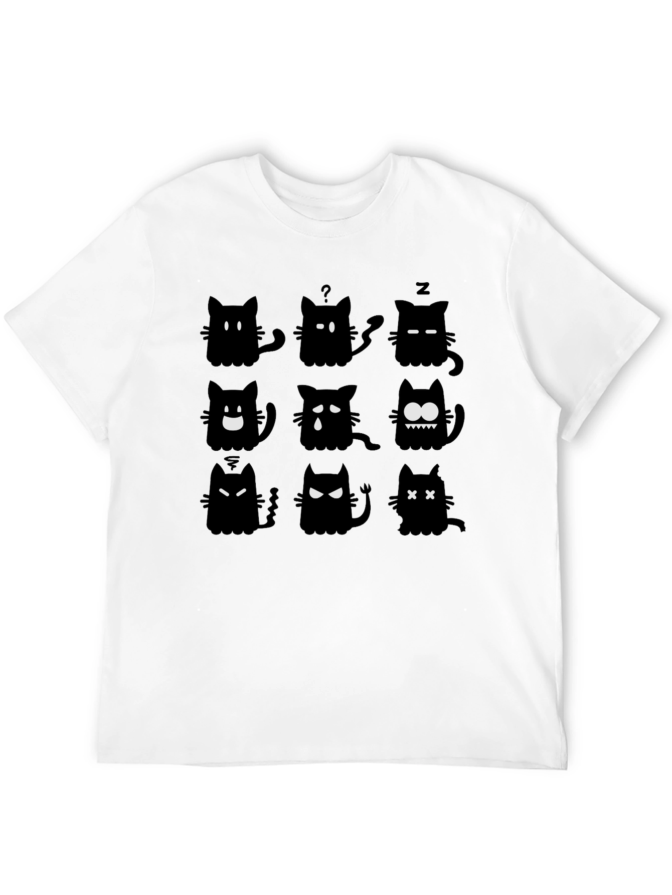 Black Cat Moods Graphic Tee