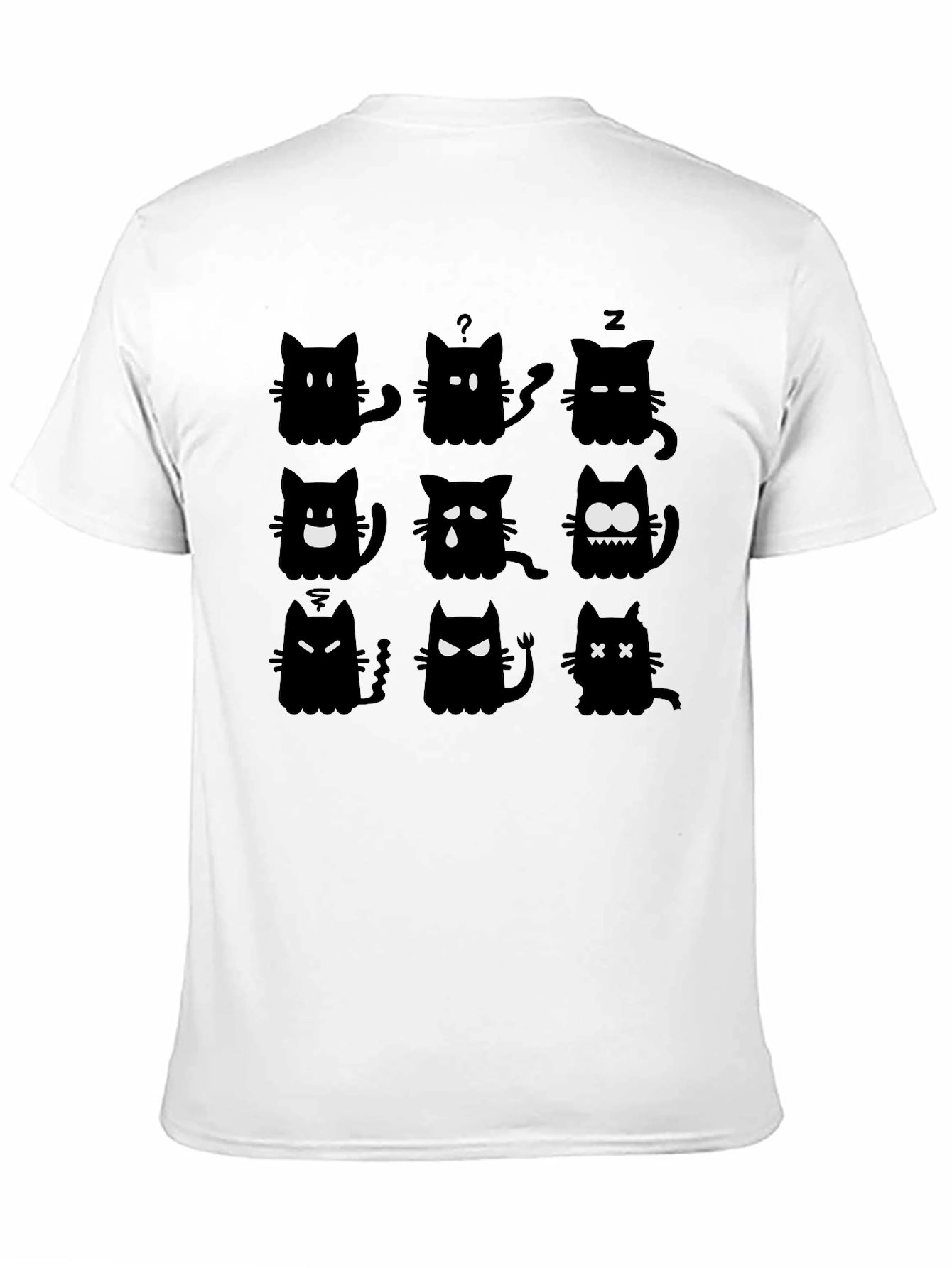 Black Cat Moods Graphic Tee