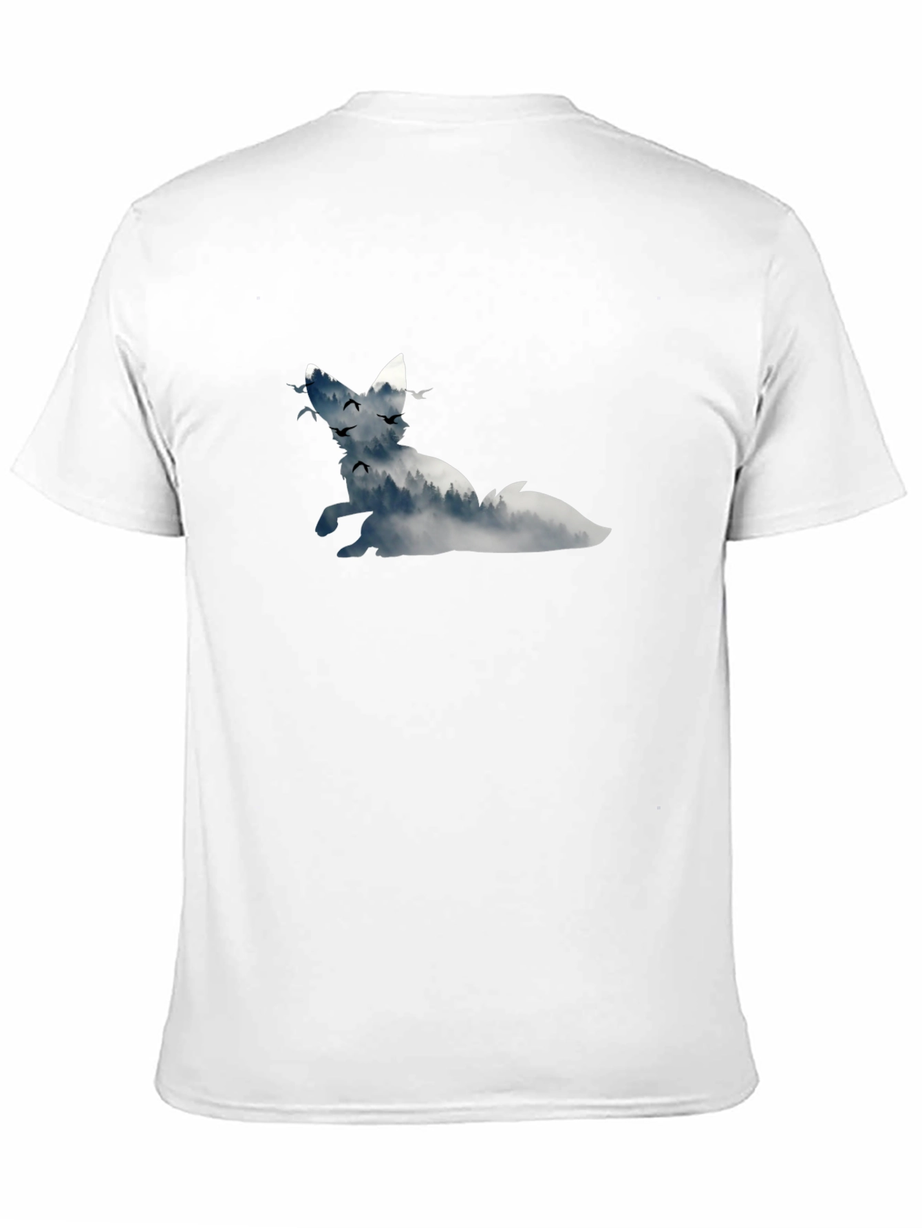 Fox Silhouette Graphic Black T-Shirt