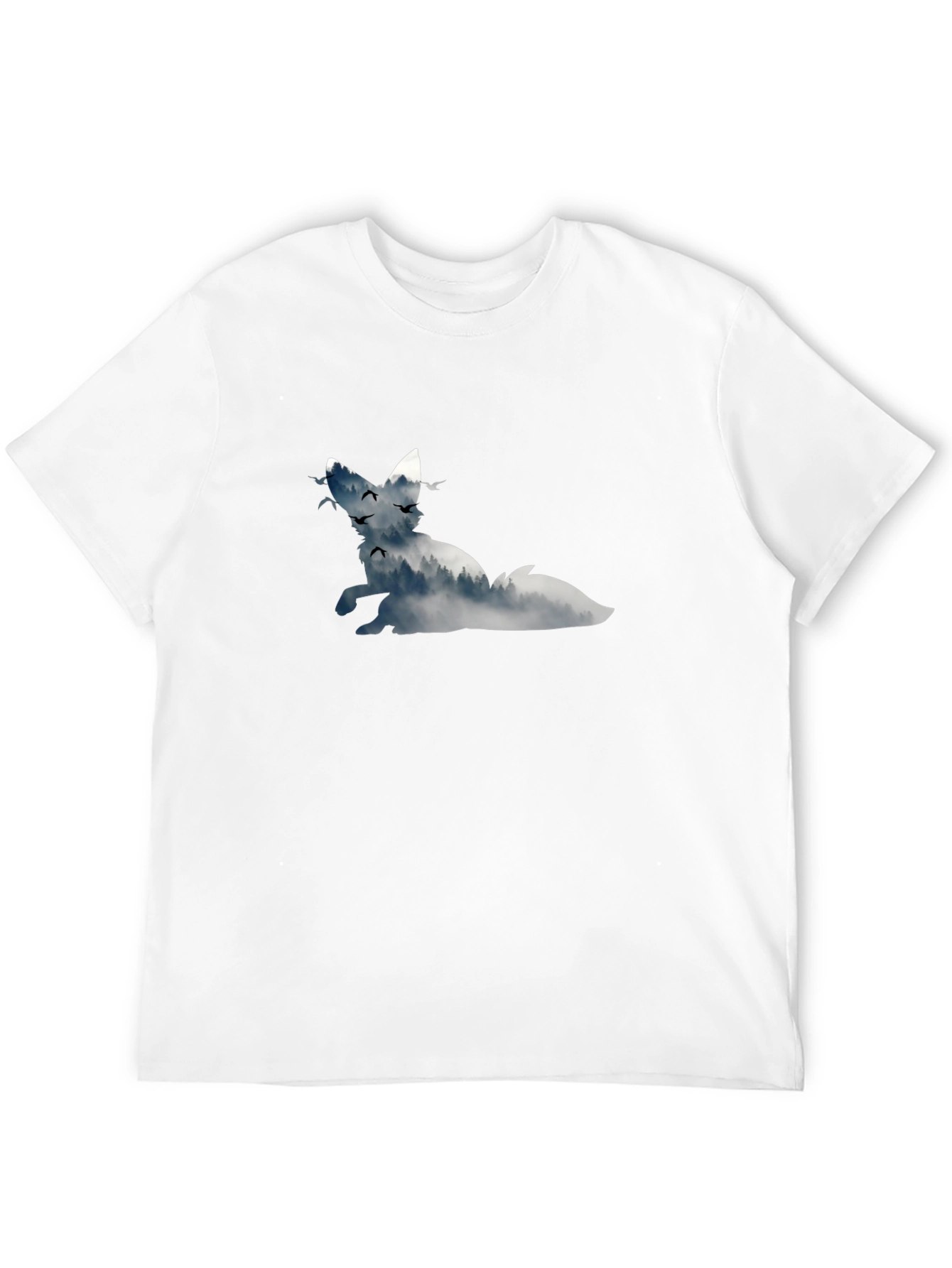 Fox Silhouette Graphic Black T-Shirt