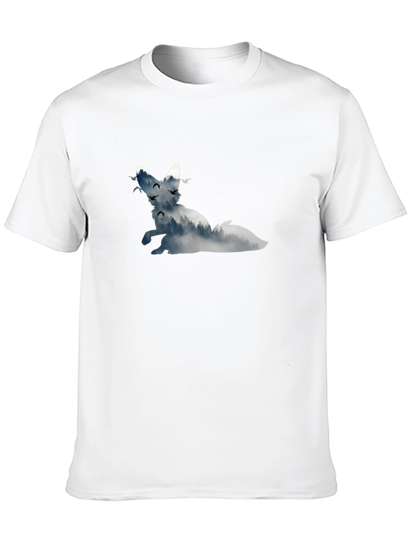Fox Silhouette Graphic Black T-Shirt