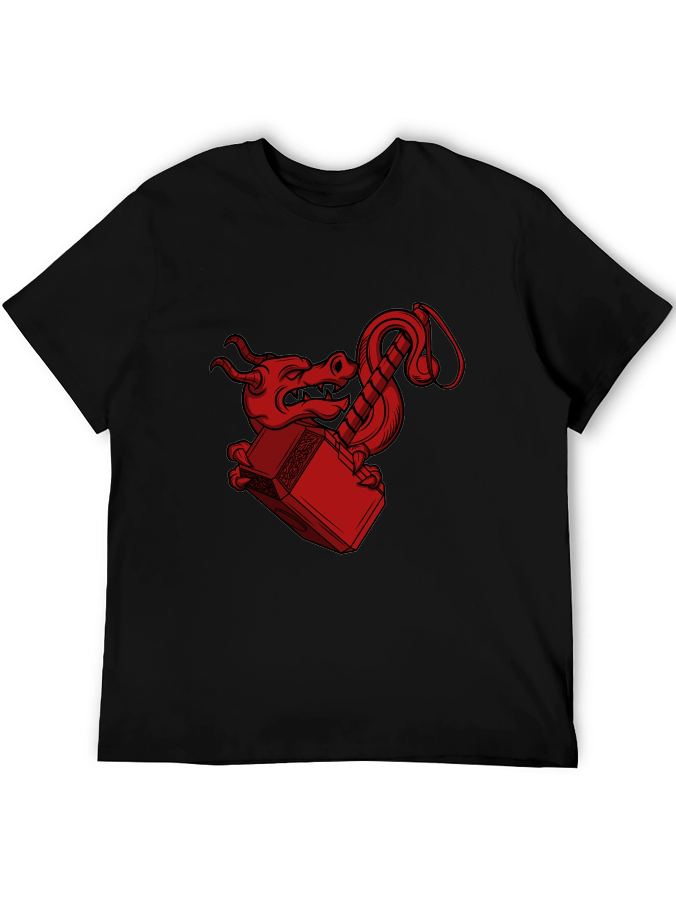 Dragon Mjolnir T-Shirt - Epic Graphic Tee