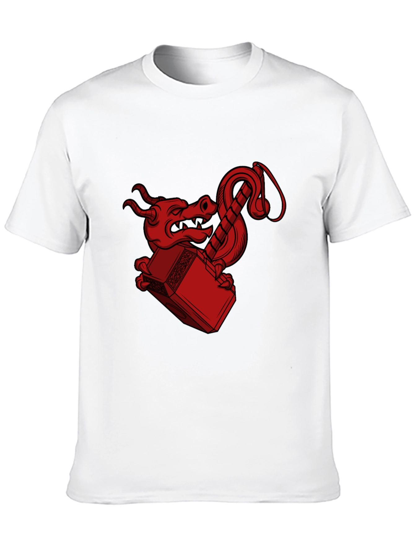 Dragon Mjolnir T-Shirt - Epic Graphic Tee
