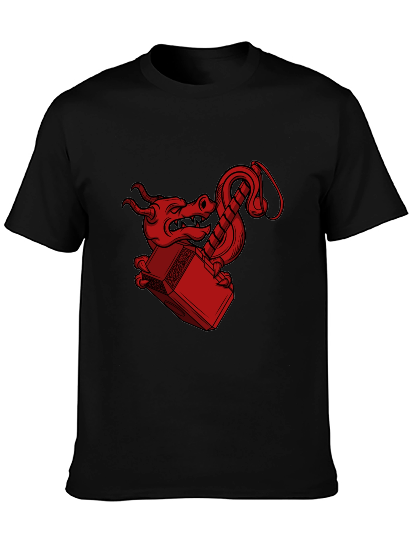 Dragon Mjolnir T-Shirt - Epic Graphic Tee