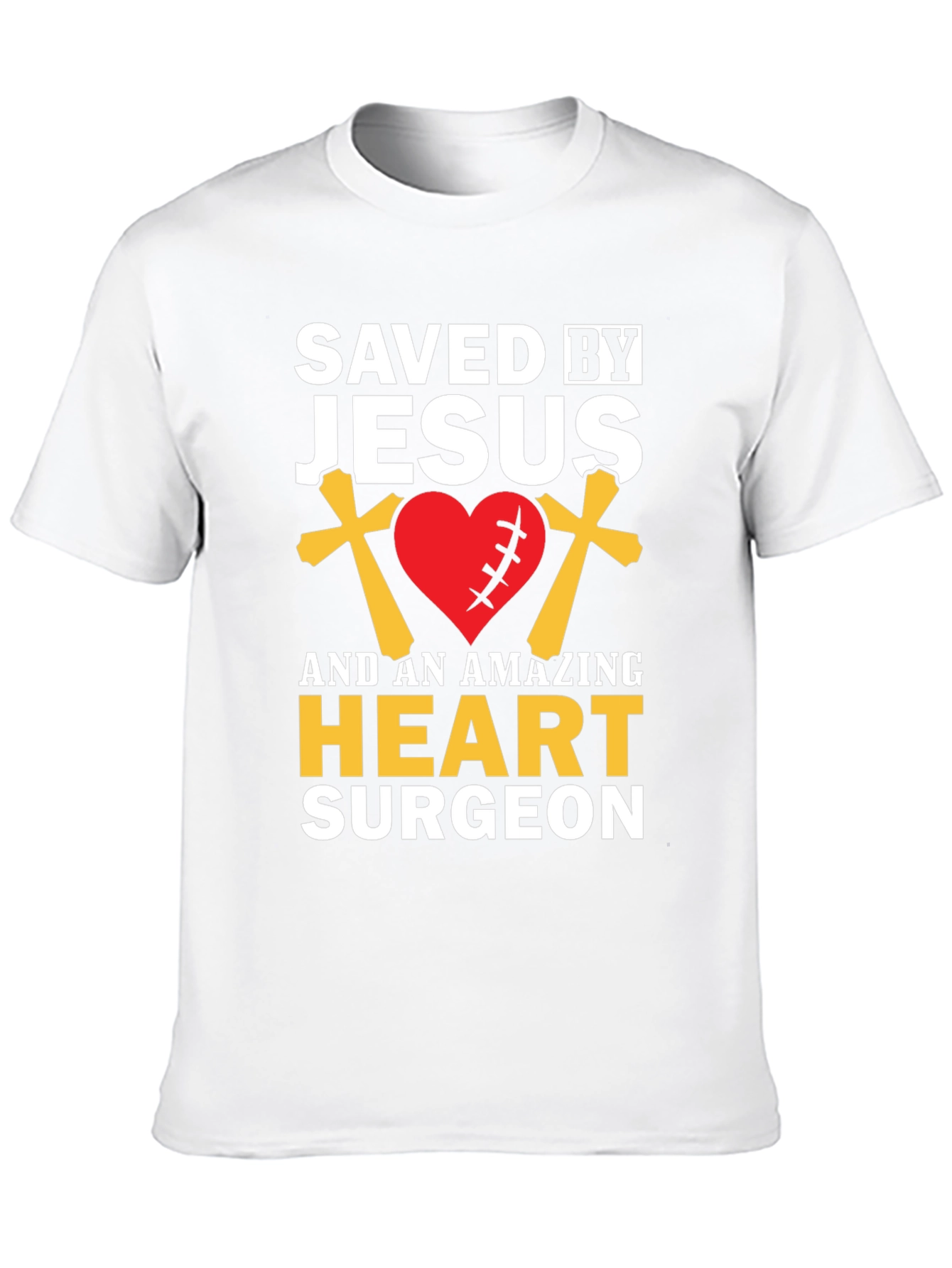 Saved By Jesus Heart Surgeon Graphic Tee