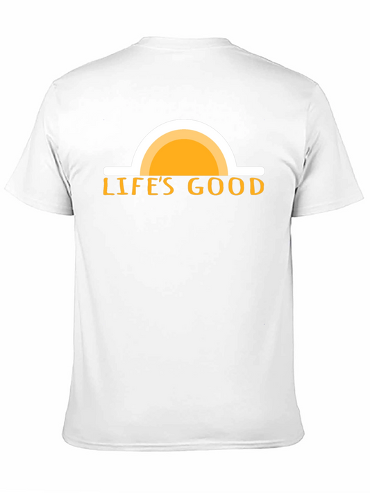 Lifes Good Graphic Tee - Black Cotton T-Shirt