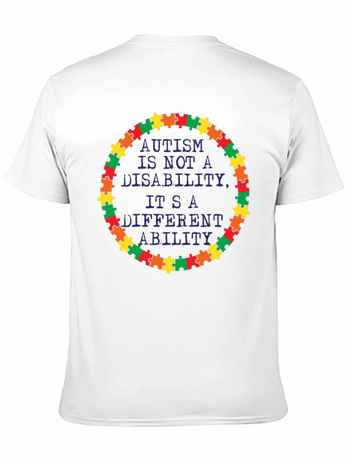 Autism Awareness T-Shirt Puzzle Piece Design