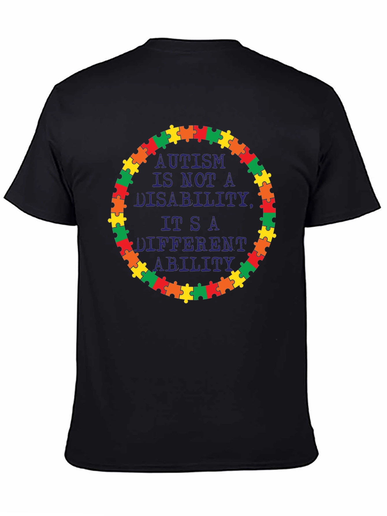 Autism Awareness T-Shirt Puzzle Piece Design