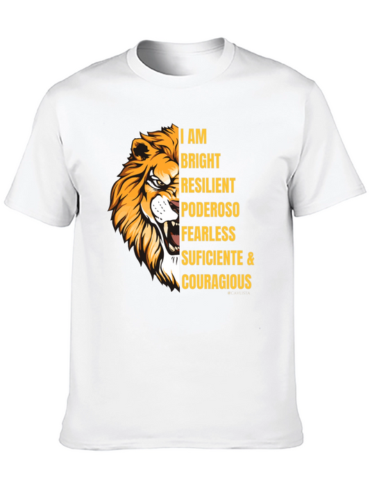 Courageous Lion Graphic T-Shirt