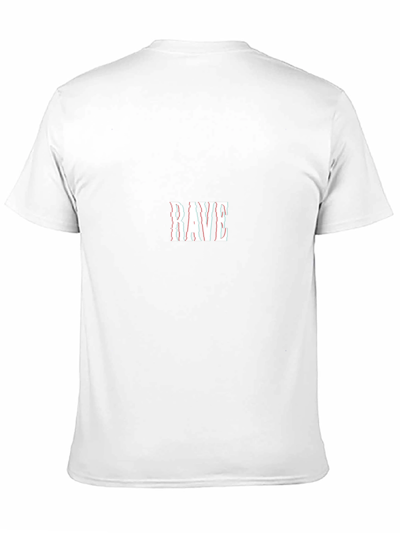 Rave Graphic Print Black Crew Neck T-Shirt