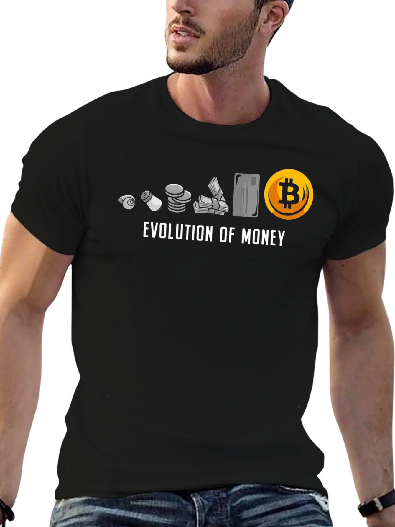 Evolution of Money Bitcoin T-Shirt