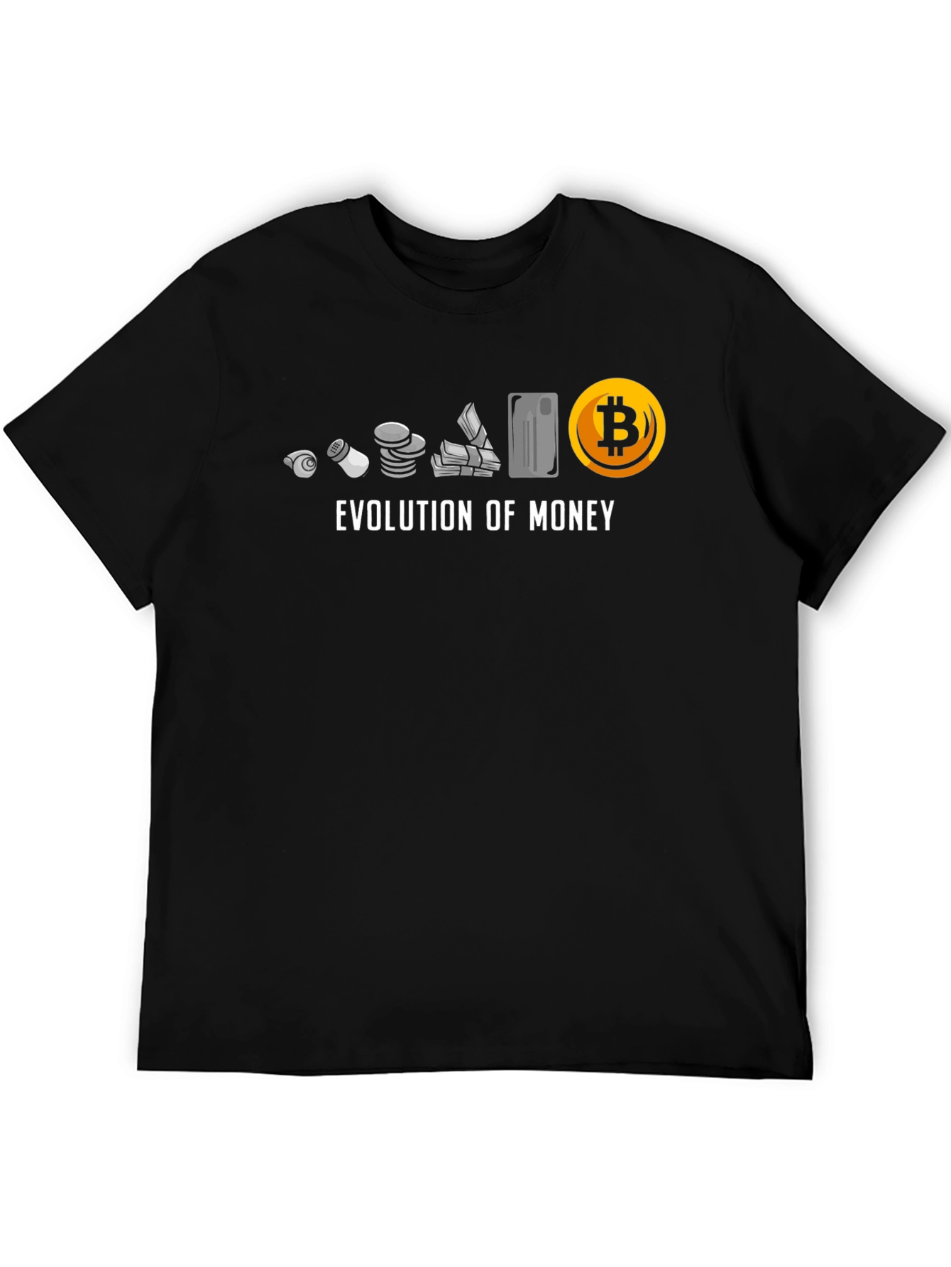 Evolution of Money Bitcoin T-Shirt