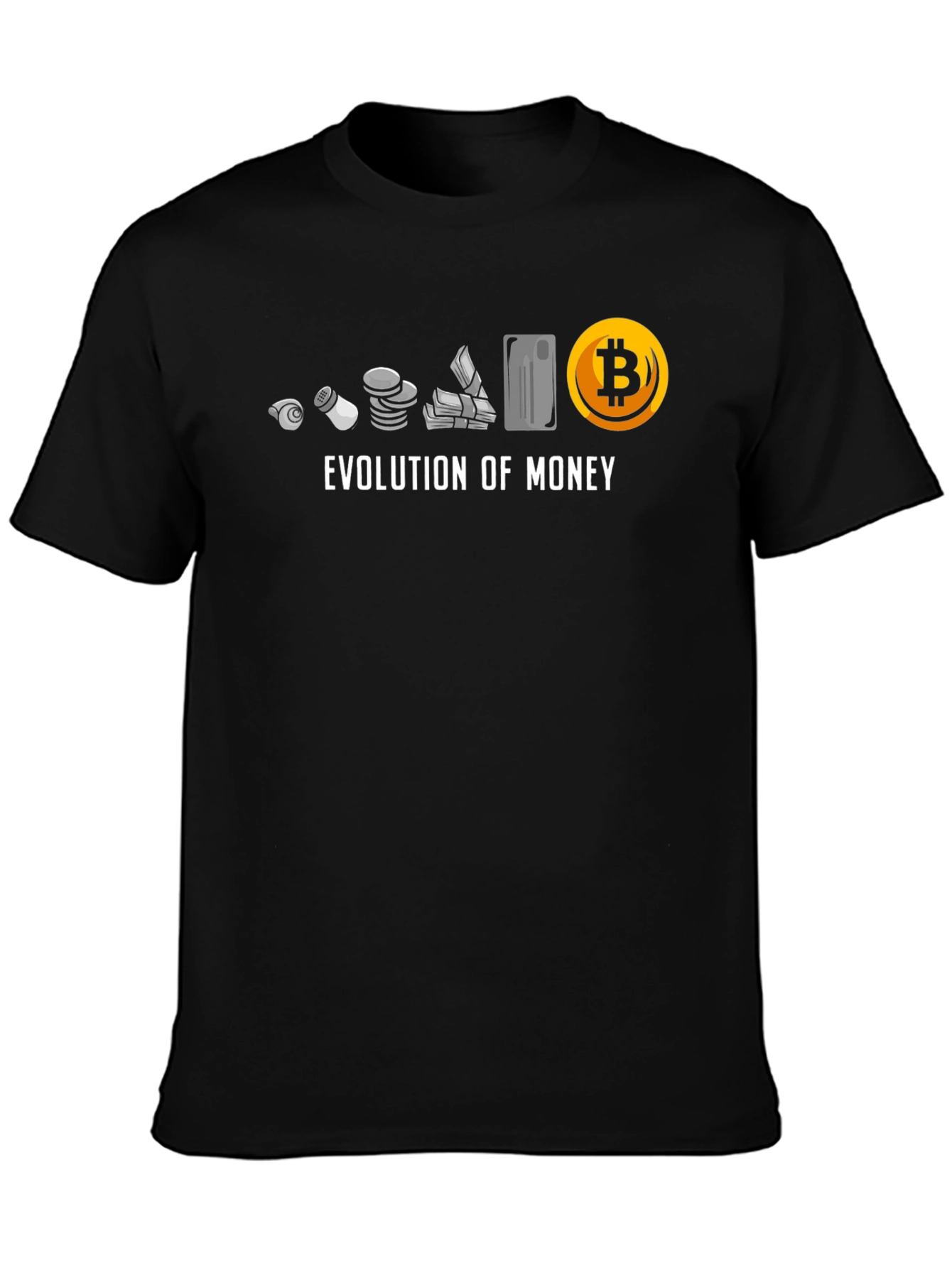 Evolution of Money Bitcoin T-Shirt
