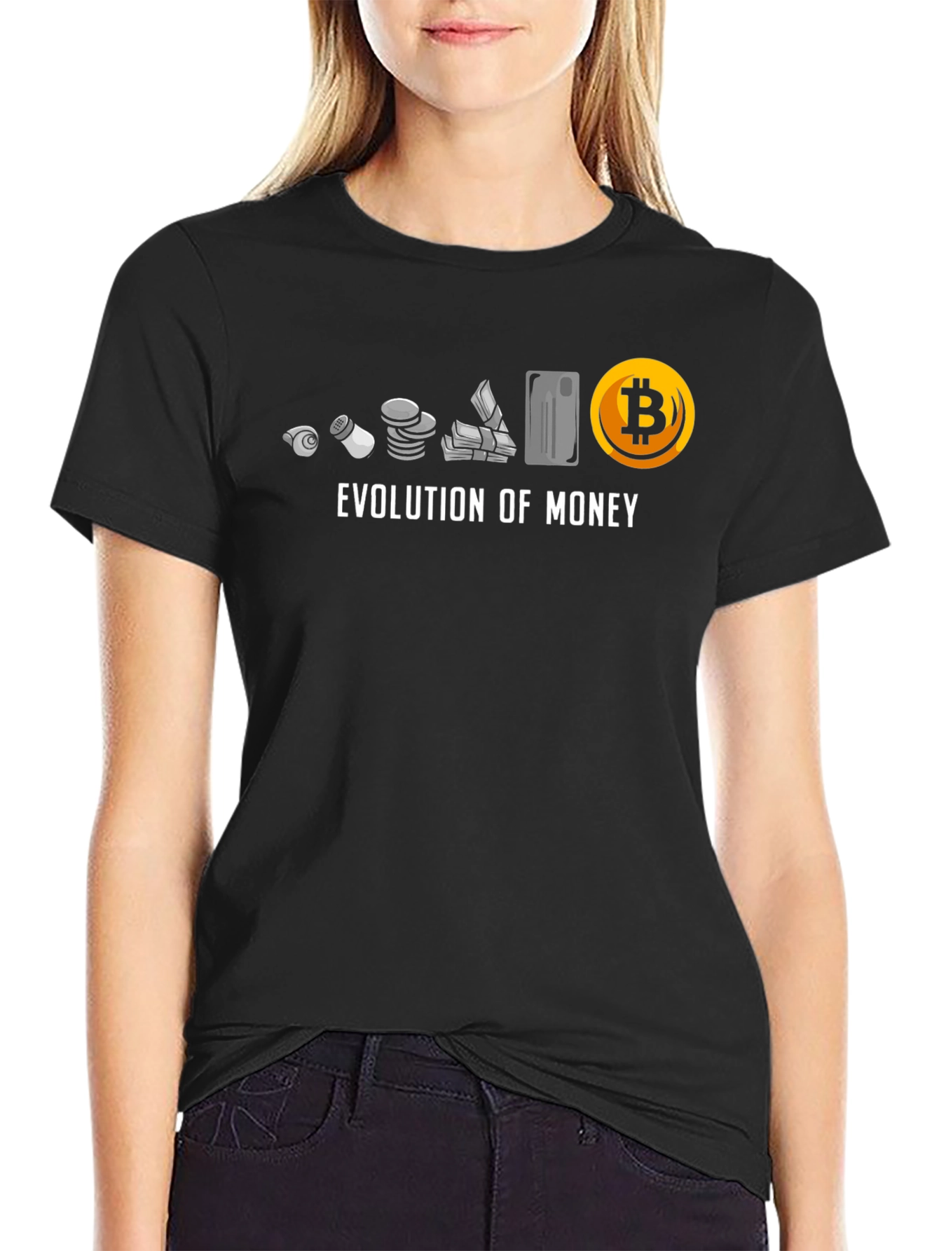 Evolution of Money Bitcoin T-Shirt
