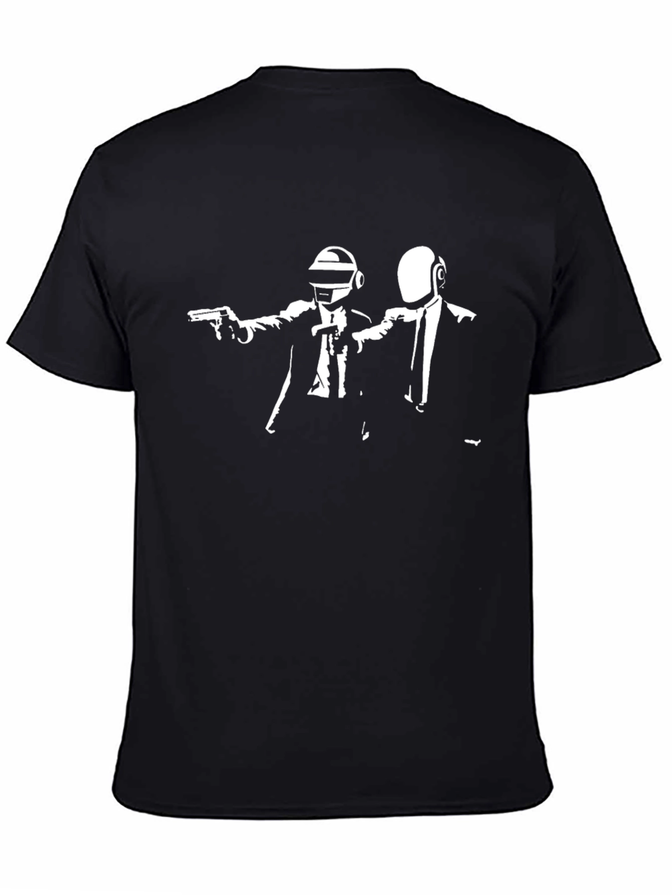 Daft Punk Pulp Fiction Inspired Black T-Shirt