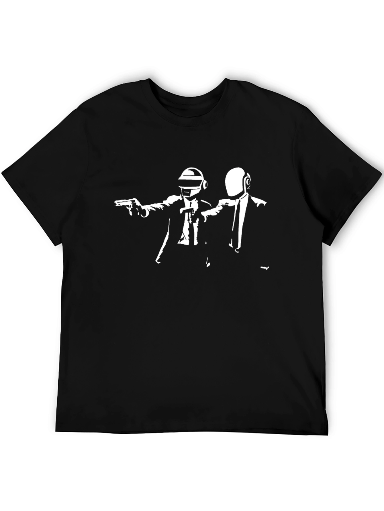 Daft Punk Pulp Fiction Inspired Black T-Shirt