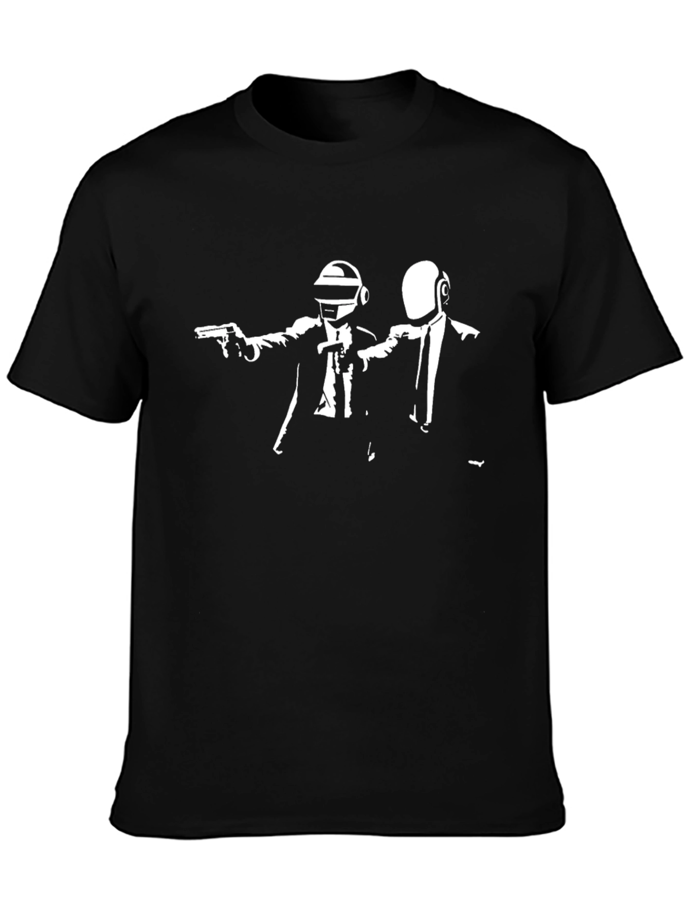 Daft Punk Pulp Fiction Inspired Black T-Shirt