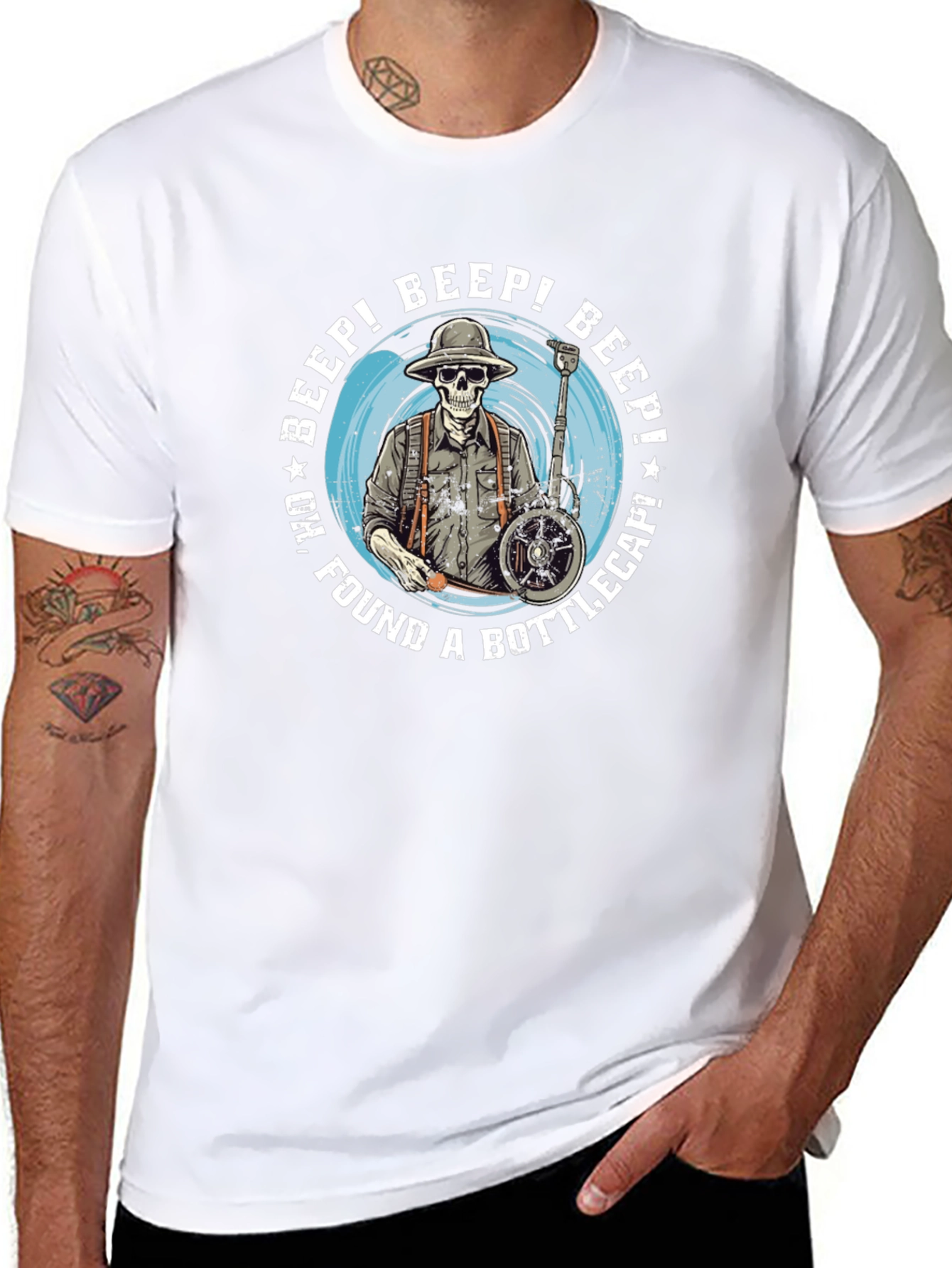 Beep! Found a Bottlecap Skeleton T-Shirt