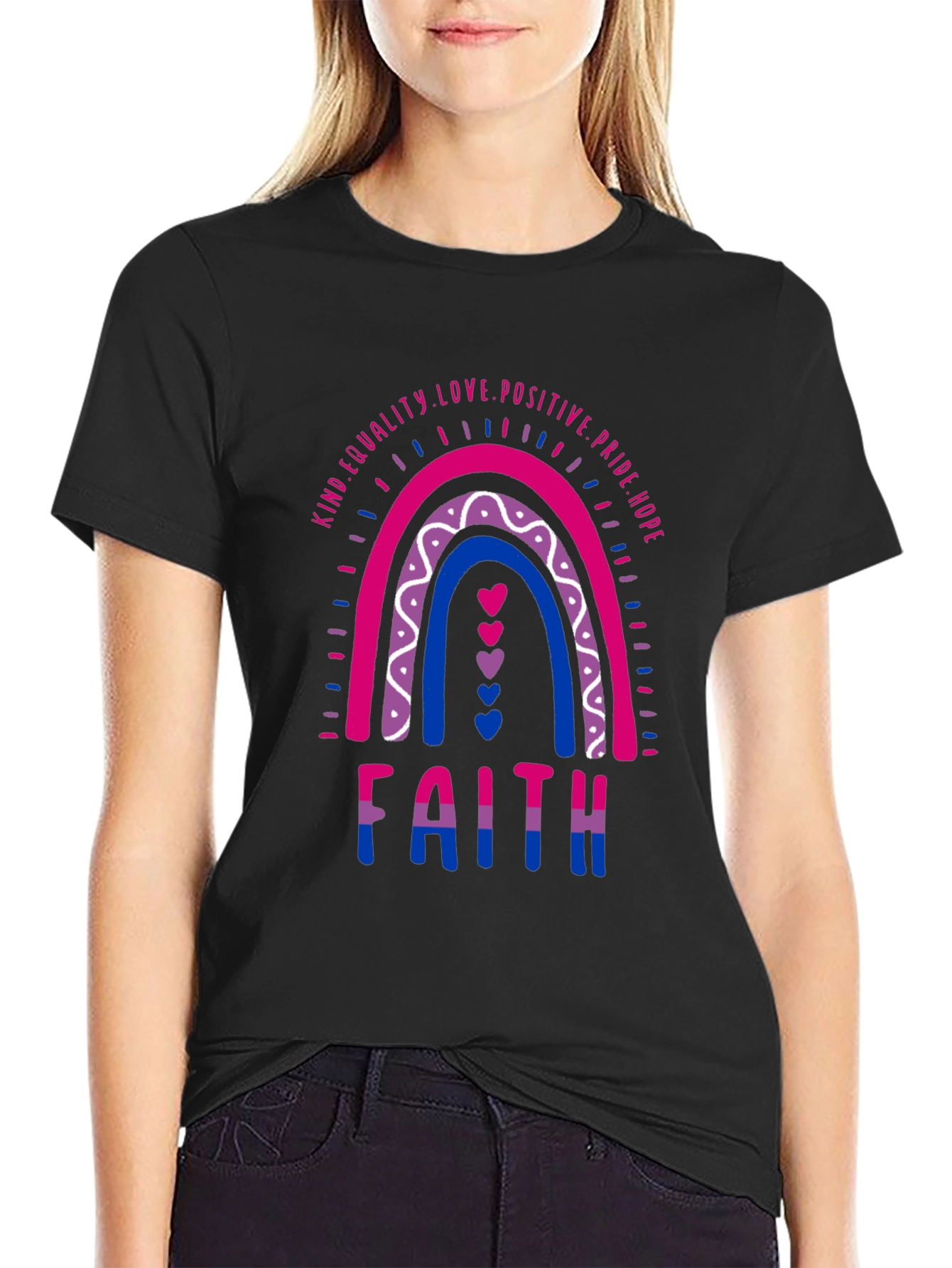 Bisexual Pride Rainbow Faith T-Shirt