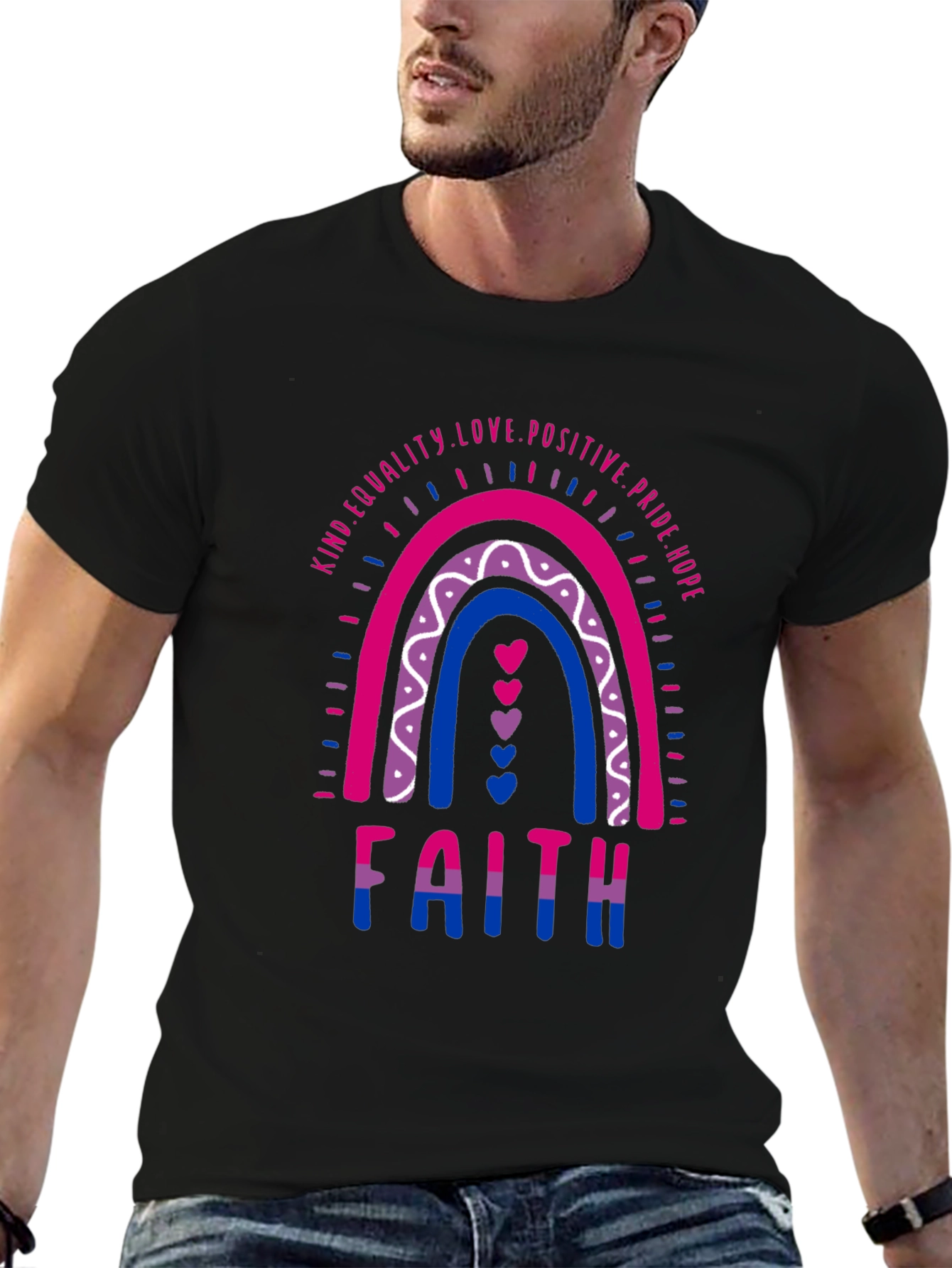 Bisexual Pride Rainbow Faith T-Shirt