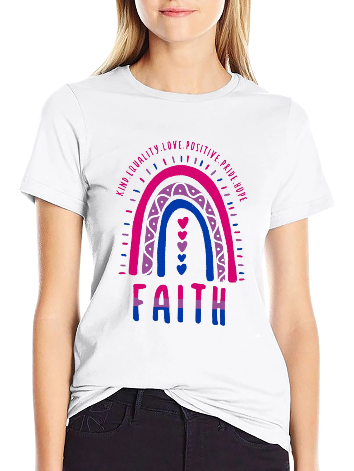 Bisexual Pride Rainbow Faith T-Shirt