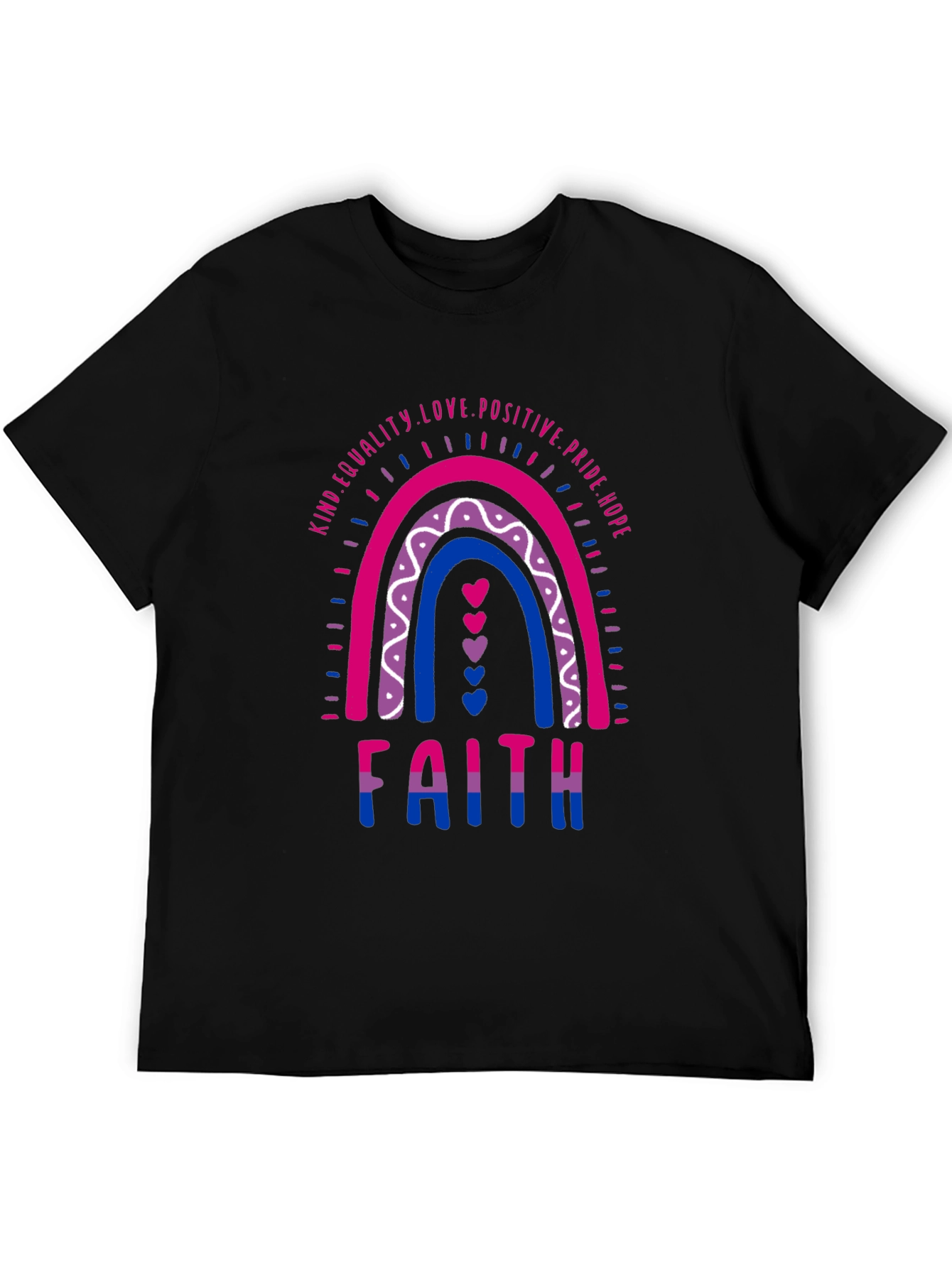 Bisexual Pride Rainbow Faith T-Shirt
