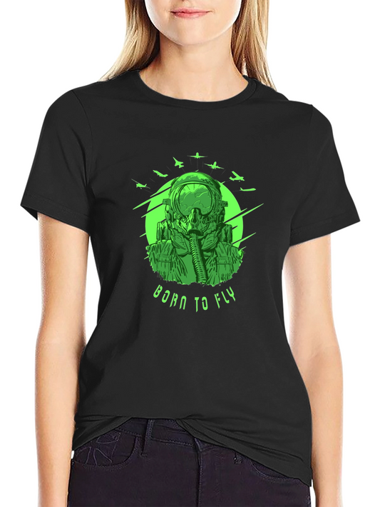 Born to Fly Graphic T-Shirt - Pilot Design