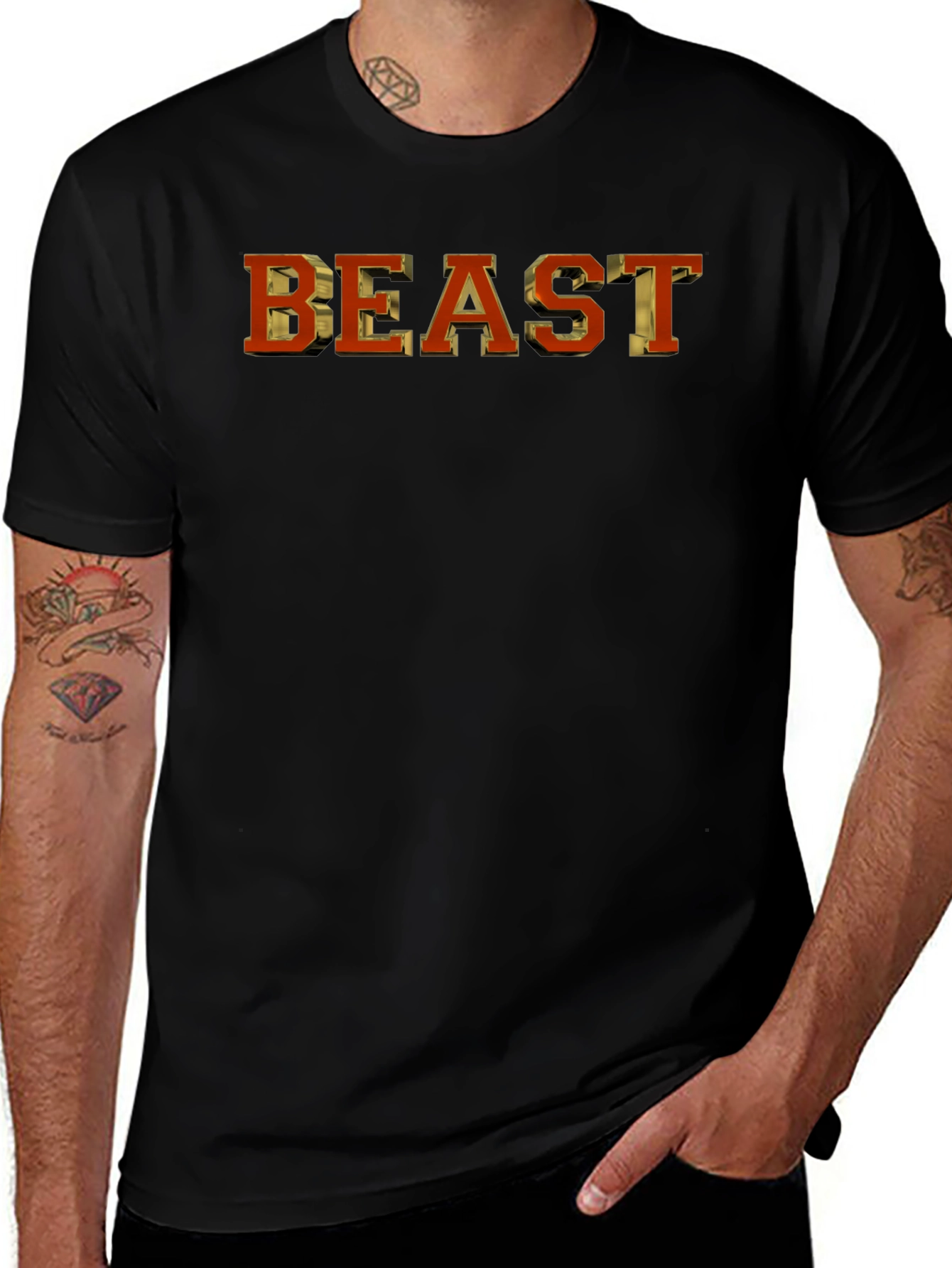Beast Mode Graphic Tee - Mens Black T-Shirt