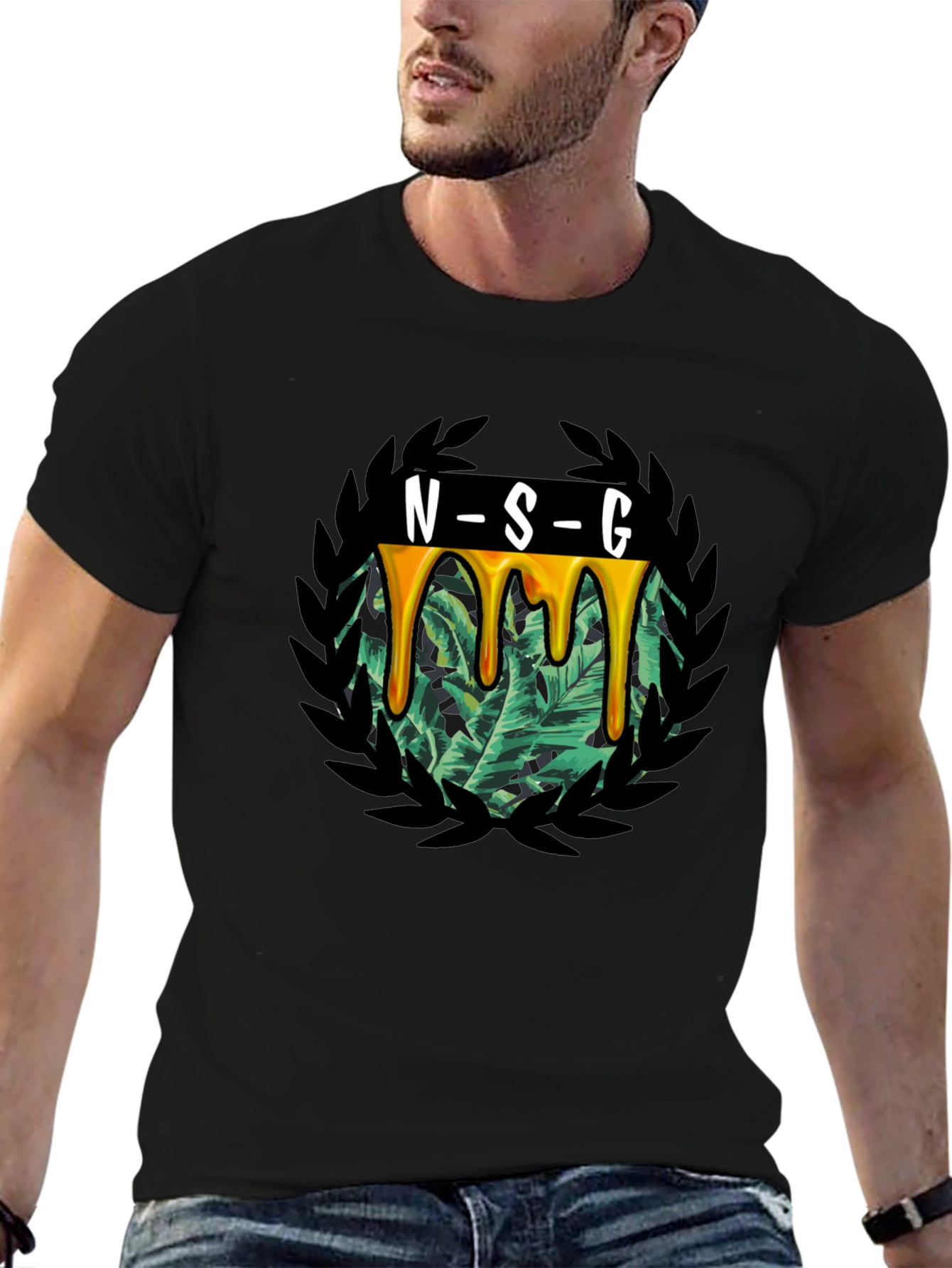 NSG Graphic Print T-Shirt - Black