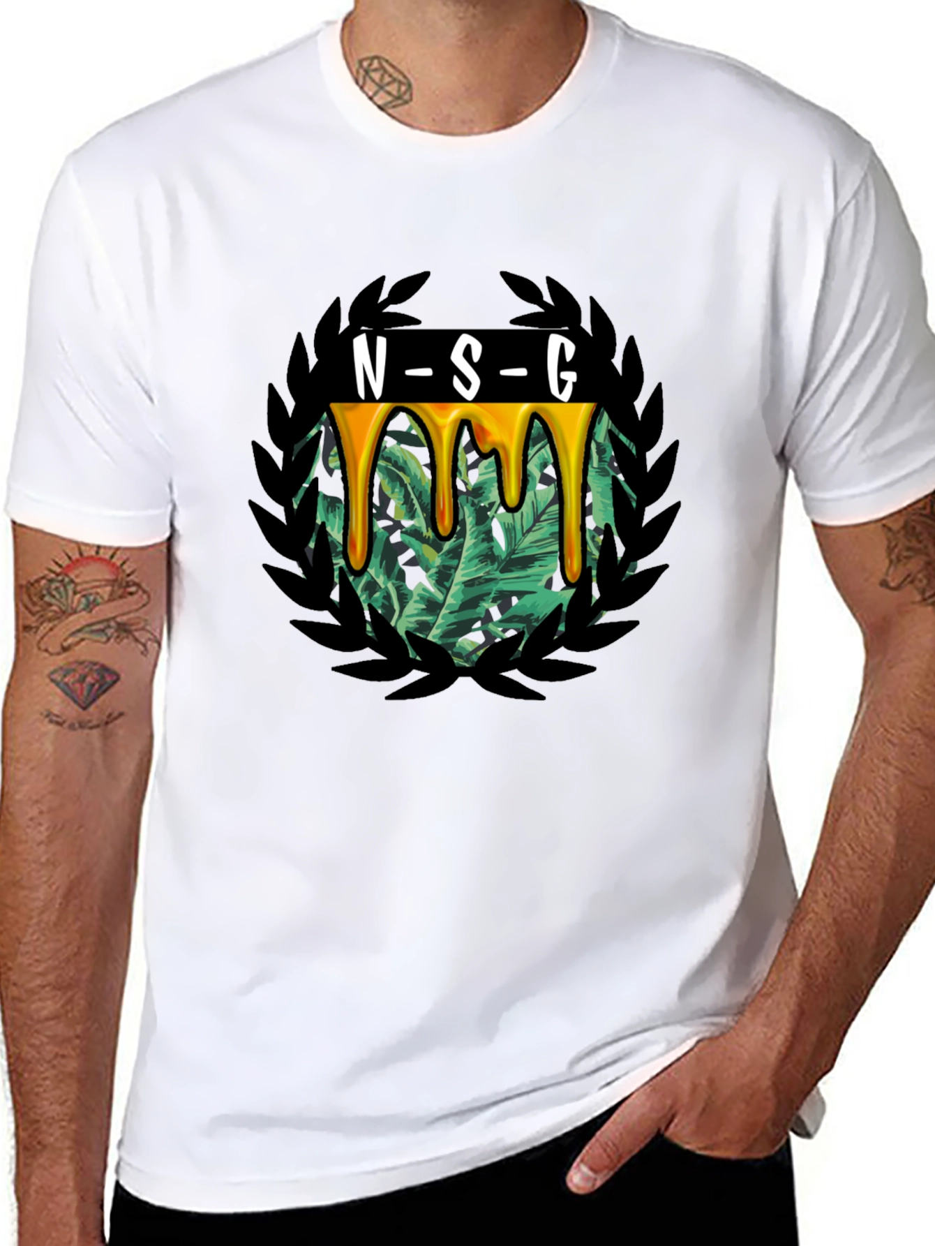 NSG Graphic Print T-Shirt - Black