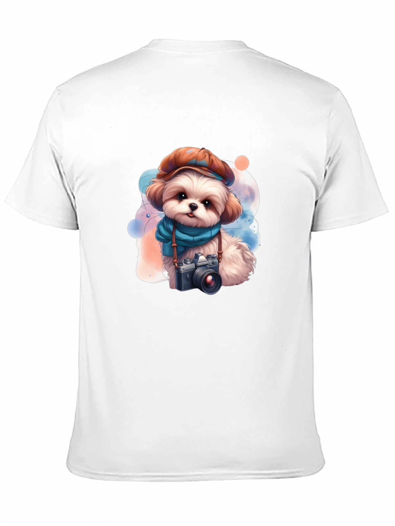 Cute Dog Photographer T-Shirt - Black