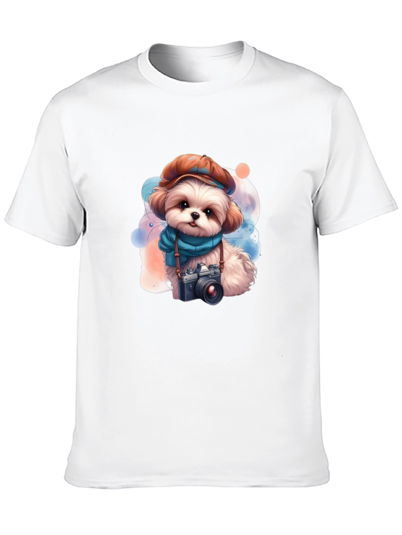 Cute Dog Photographer T-Shirt - Black