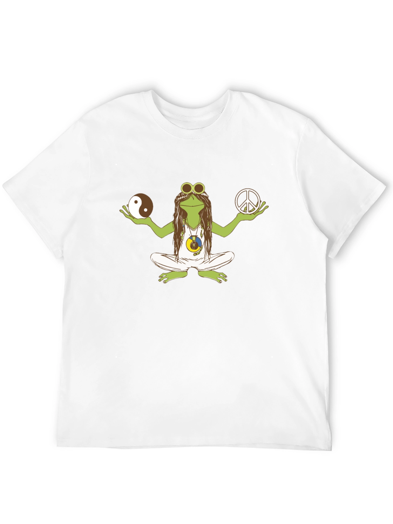 Peace Frog Graphic Tee - Hippie Style