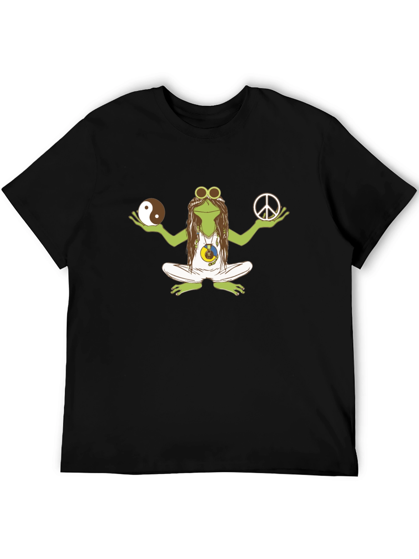 Peace Frog Graphic Tee - Hippie Style