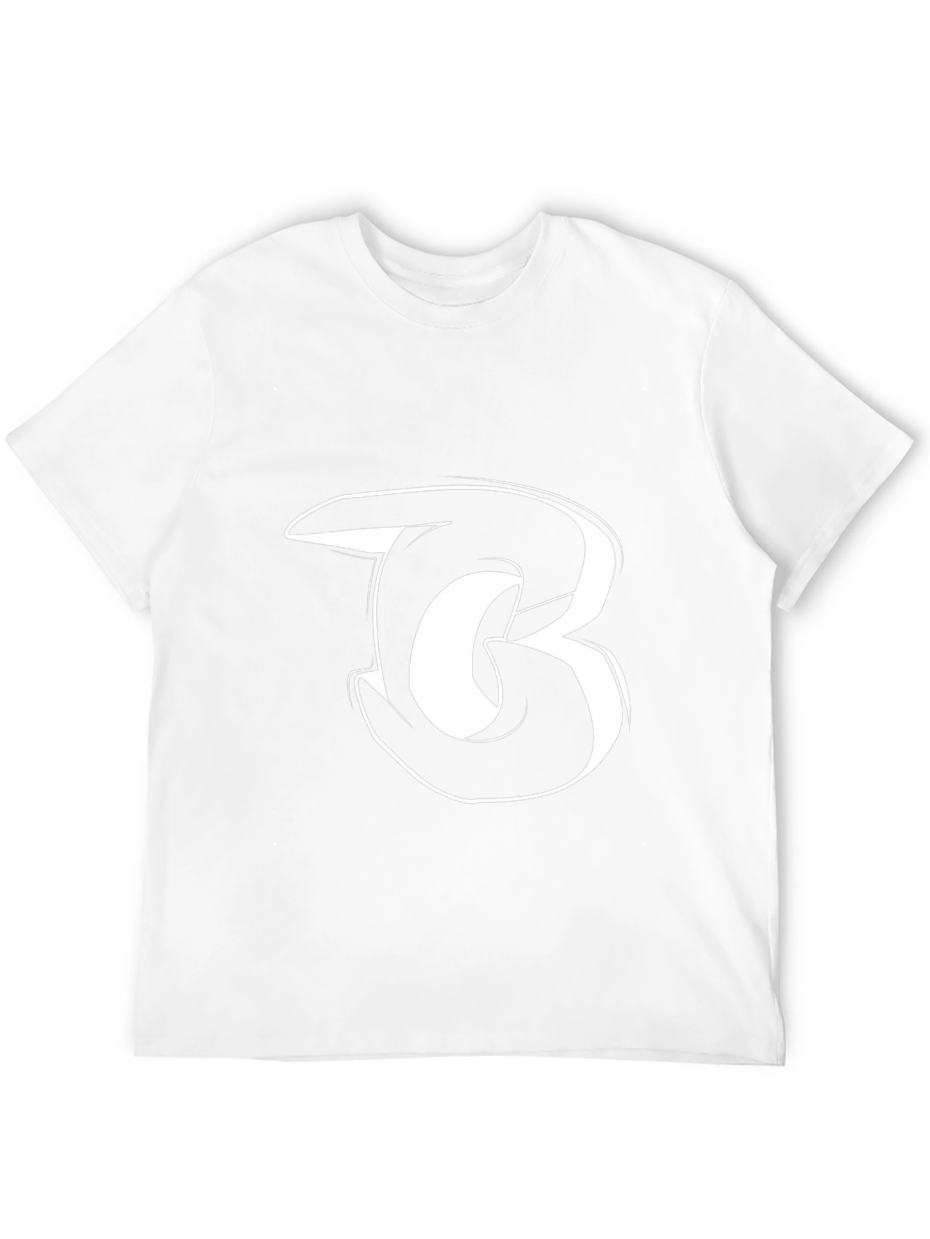 Black T-Shirt with White B Design