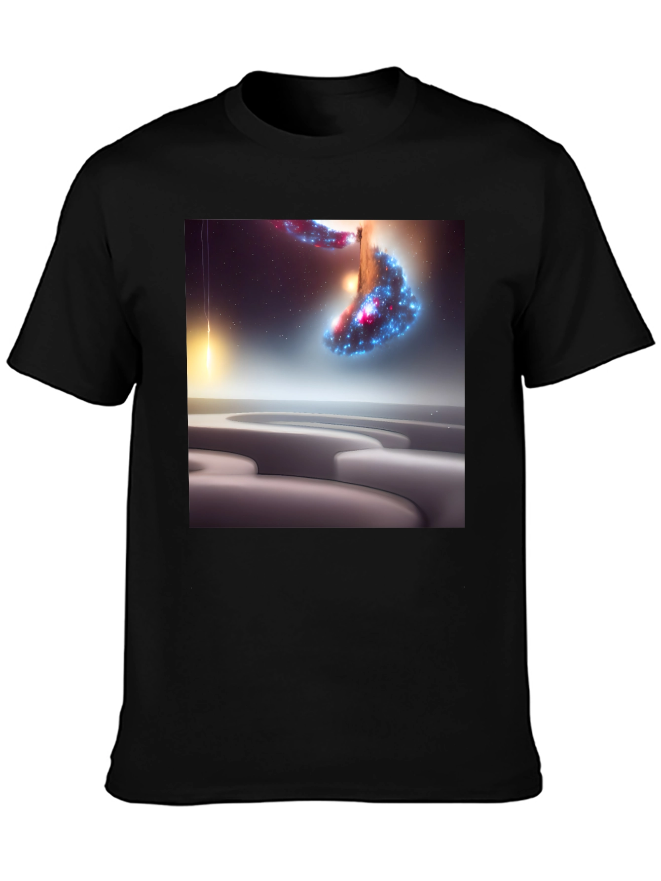 Cosmic Maze Graphic Tee - Modern Art T-Shirt