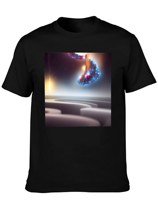 Cosmic Maze Graphic Tee - Modern Art T-Shirt