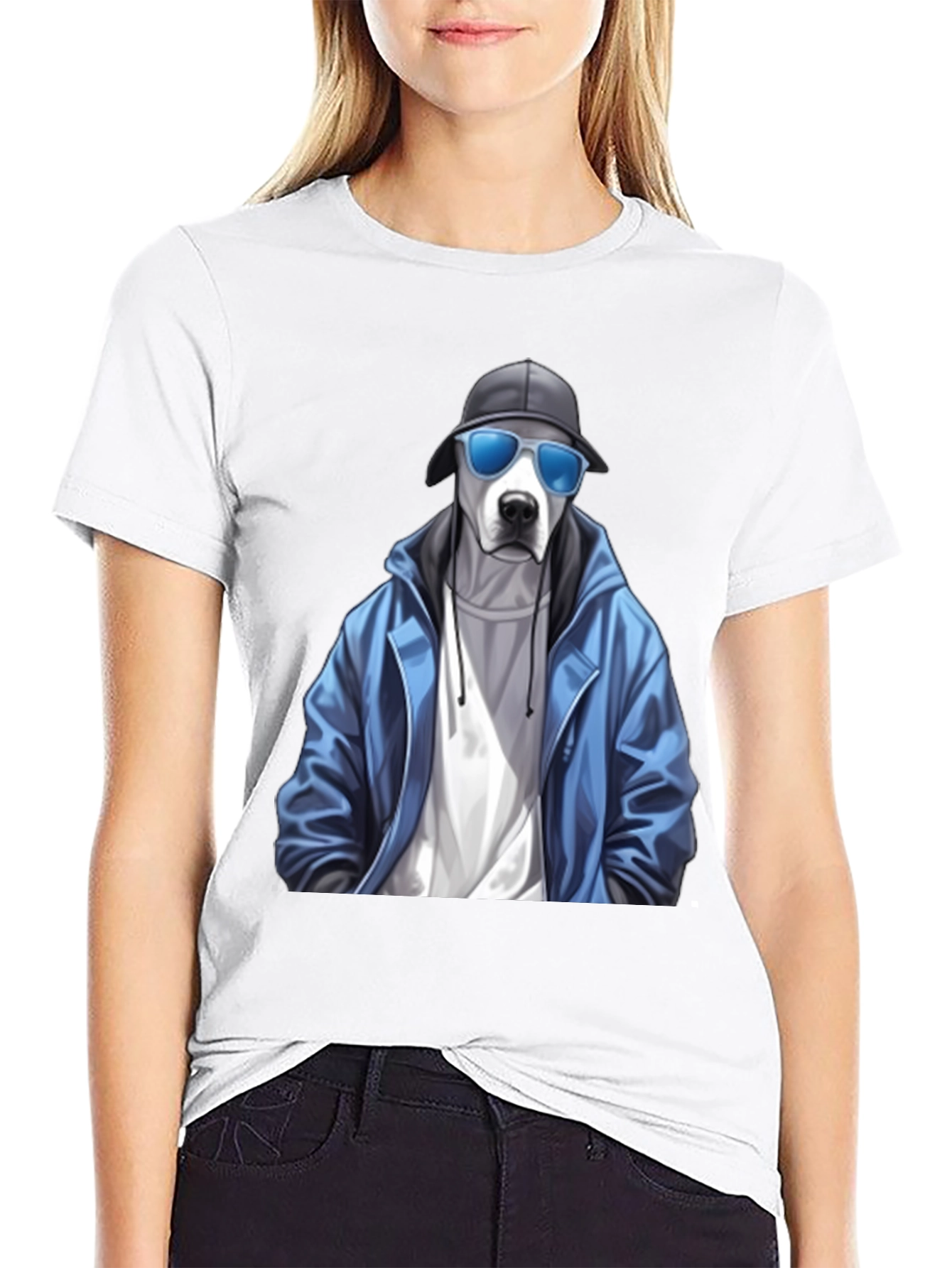 Dog with Style Black T-Shirt