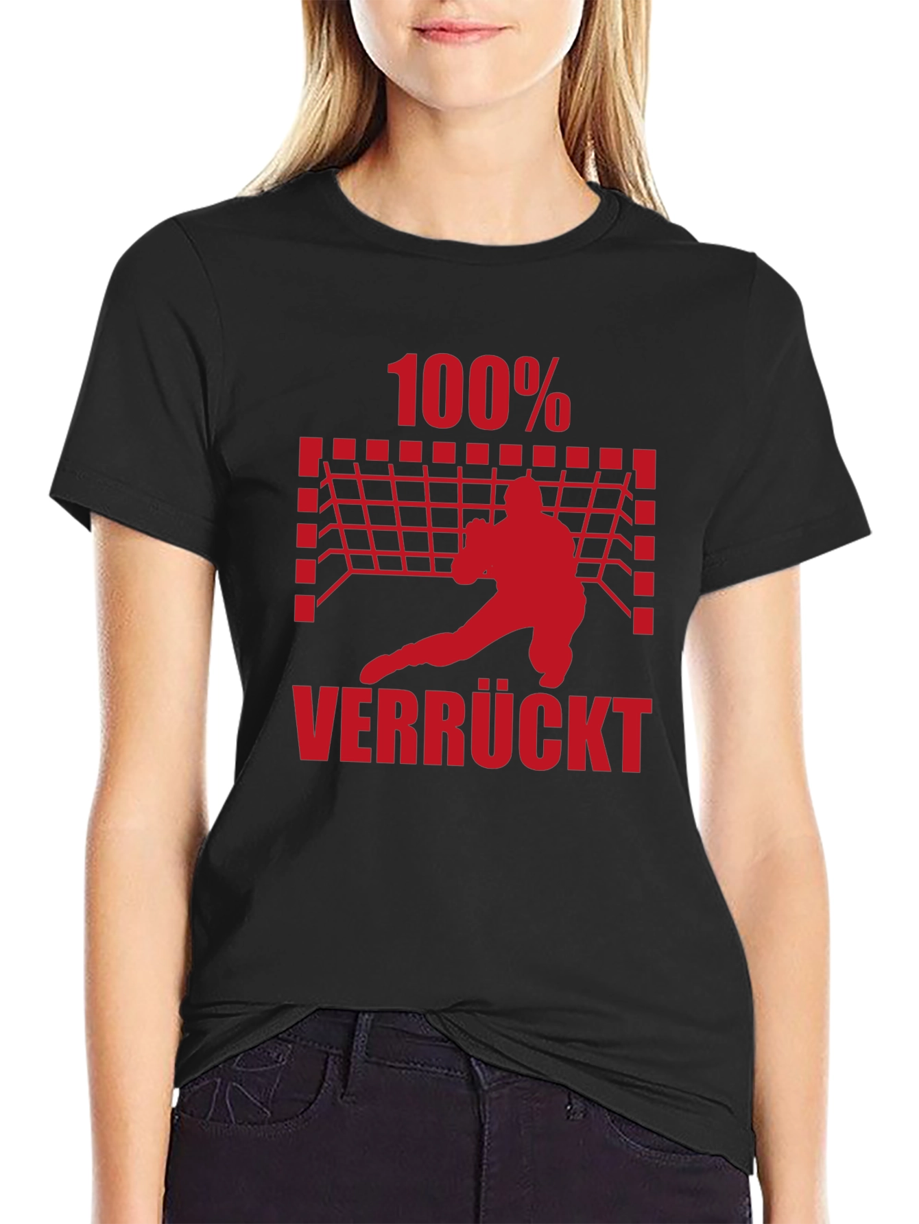 100% Verrückt Handball Graphic Tee