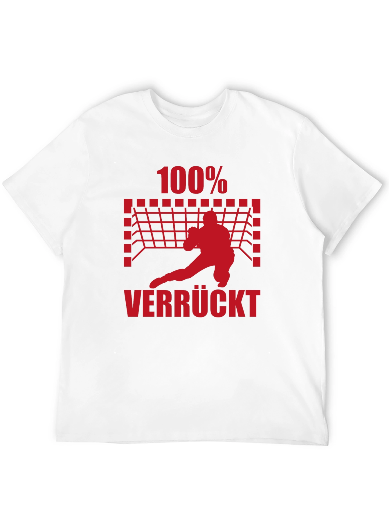 100% Verrückt Handball Graphic Tee