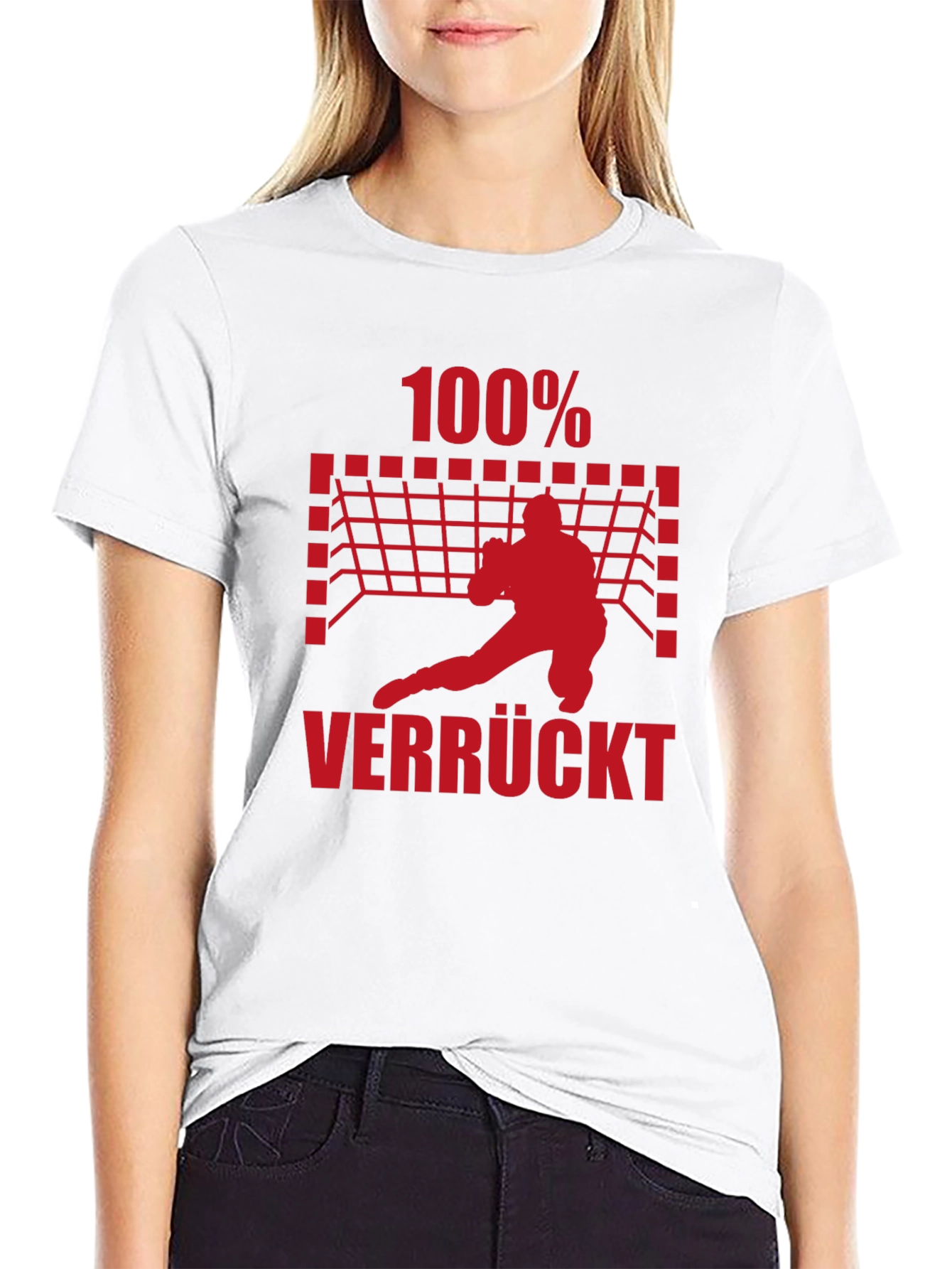 100% Verrückt Handball Graphic Tee
